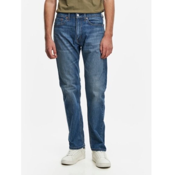 Levi's Other - Levi's 505 Regular Fit Straight Leg Jeans Mens Blue Stretch Denim Size 36X30 NEW